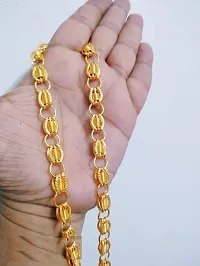 1 Gram Gold plated Chain For Boys and Man Gold-plated Plated Alloy Chain (20 Inch)Water And Sweat Proof Jawellery-thumb2