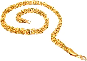 Men's 14k Solid Yellow Gold Figaro  Chain Necklace - Gold chain, figaro chains, real Gold chain (20 Inch)Water And Sweat Proof Jawellery-thumb2