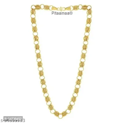 Long Gold-plated Plated Brass Chain (20 Inch)Water And Sweat Proof Jawellery-thumb3