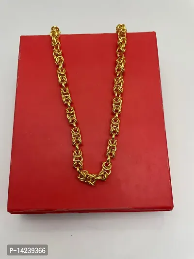 Gold New Trending Chain Gold-plated Plated Brass Chain (20 Inch)Water And Sweat Proof Jawellery-thumb5