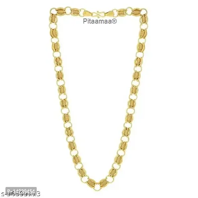 1 Gram Gold plated Chain For Boys and Man Alloy, Stainless Steel Chain Gold-plated Plated Alloy Chain (20 Inch)Water And Sweat Proof Jawellery-thumb4