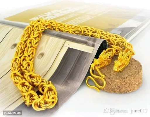 Gold-plated Plated Brass Chain (20 Inch)Water And Sweat Proof Jawellery-thumb5