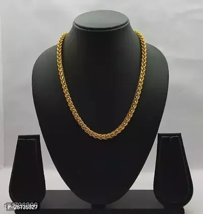 Alluring Golden Brass Chain For Men-thumb2