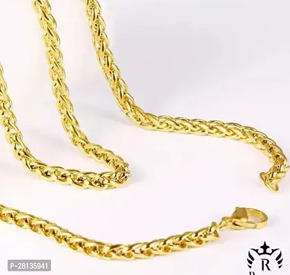 Alluring Golden Brass Chain For Men-thumb3