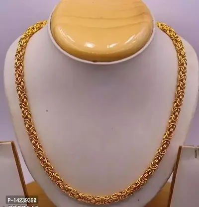 One Gram Gold Plated Chain  (MG607 C) Gold-plated Plated Brass Chain (20 Inch)Water And Sweat Proof Jawellery-thumb5