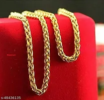 Alluring Golden Brass Chain For Men-thumb3