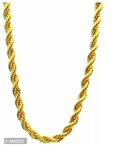 Stylish Trendy Alloy Gold Plated Chain-thumb0