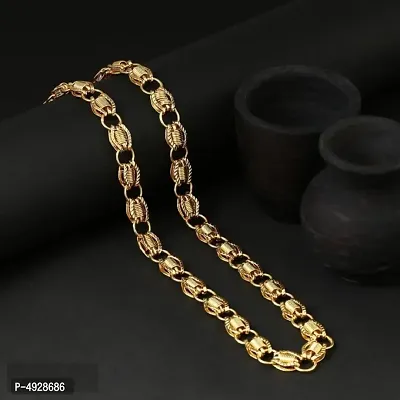 Trendy Stylish Alloy Gold Plated Men's Chain