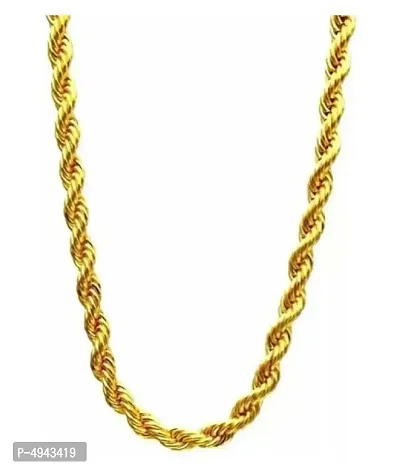 Trendy Fancy Designer Gold Plated Chain