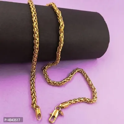 Trendy Fancy Designer Gold Plated Chain