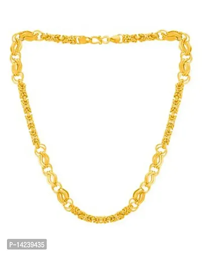 Gold New Trending Chain Gold-plated Plated Brass Chain (20 Inch)Water And Sweat Proof Jawellery