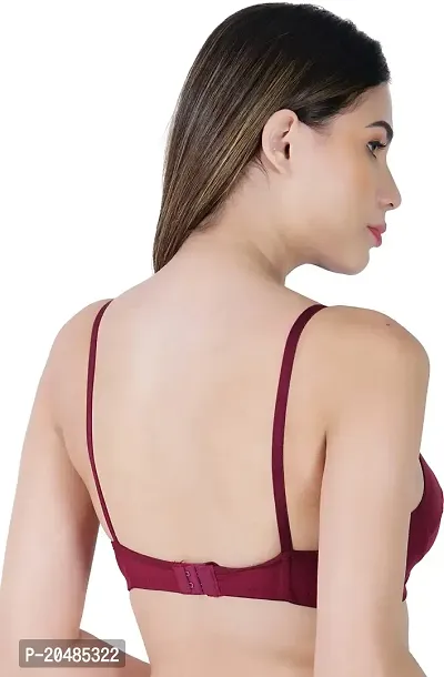 QUEENSFAB Radiance | Comfortable Balconette Bra with Underwire Support, Detachable Straps, and Non-Padded Design | Perfect for Everyday or Special Occasions.-thumb2