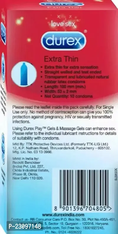 Durex Extra Thin Condom - 10s Pack of 3-thumb5