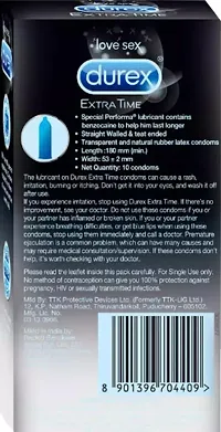 Durex Condom Extra Time- 10s Pack Of 5-thumb4