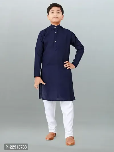 Stylish Cotton Blend Kurta For Boys