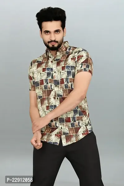 Stylish Fancy Polycotton Printed Casual Shirts For Men