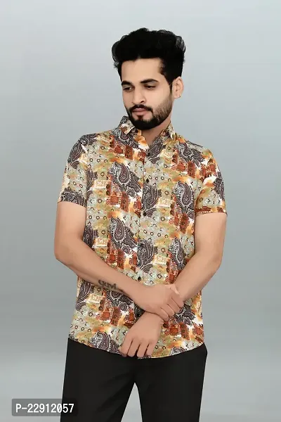 Stylish Fancy Polycotton Printed Casual Shirts For Men