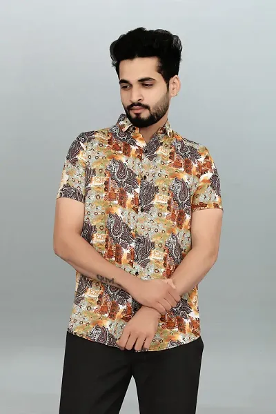 Stylish Regular Fit Short Sleeves Shirt For Men