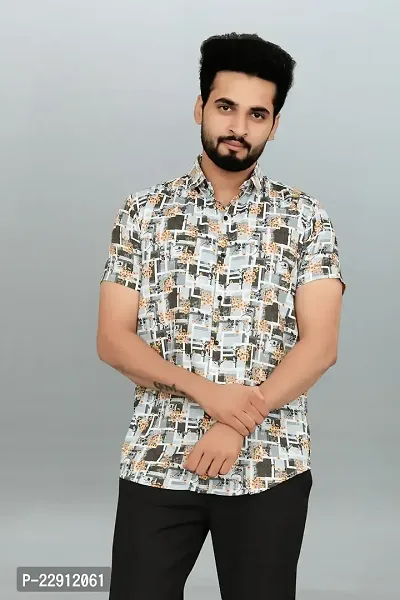 Stylish Fancy Polycotton Printed Casual Shirts For Men