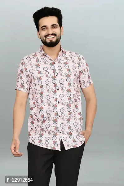 Stylish Fancy Polycotton Printed Casual Shirts For Men-thumb0