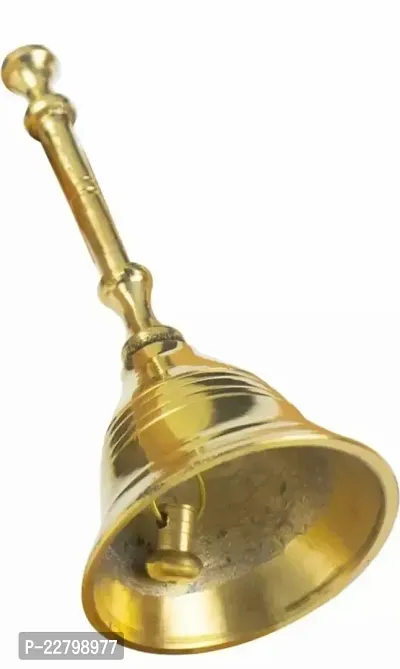 nbsp;Traditional Brass Bell/Ghanti for Pooja/Worship for Temple Home inch Plainnbsp;-thumb0