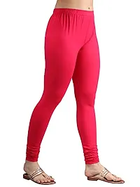 Thread Plus Women's Skinny Fit Churidar Cotton Leggings-thumb3