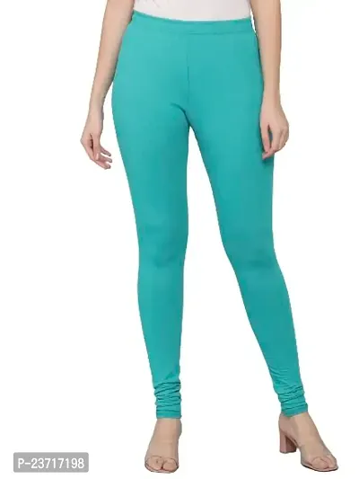 Soft Colors Women's Skinny Fit Ethnic Wear Churidar Leggings (5XL-Rama Green)-thumb0