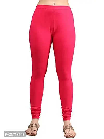 Thread Plus Women's Skinny Fit Churidar Length Leggings for Women (Color- Magenta)-thumb0