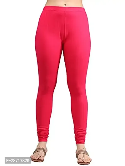 Thread Plus Women's Skinny Fit Churidar Length Leggings for Women (Color- Magenta)-thumb0