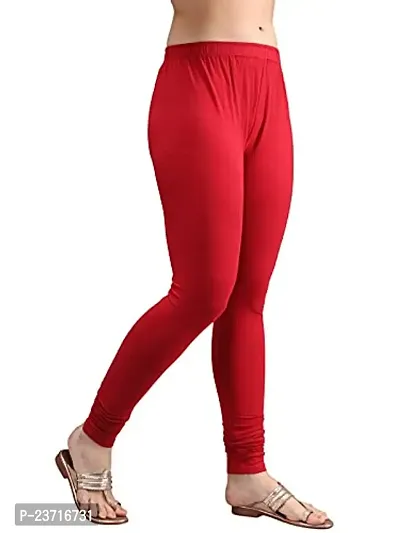 Thread Plus Women's Skinny Fit Churidar Length Leggings for Women (Color- Maroon)-thumb4