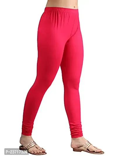 Thread Plus Women's Skinny Fit Churidar Length Leggings for Women (Color- Magenta)-thumb4