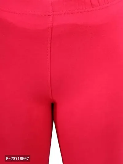 Thread Plus Women's Skinny Fit Ankle Length Leggings (Color- Magenta)-thumb4