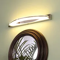 LED Mirror Wall Light Bathroom Light Indoor Decor Lights 9 Watts -Cool White- Crome-thumb1