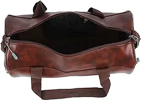 Generic faux leather 30 Cms Duffle Bag(Duffle Bag for Men  Women_Brown)-thumb1