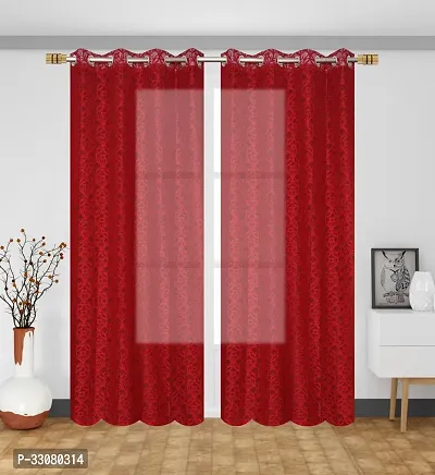 Stylish Cotton Door Printed Curtain 7ft Pack of 1-thumb0