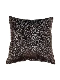 Useful Coffee Velvet Printed 16 X 16 Inch Cushion Covers-Pack Of 5-thumb2