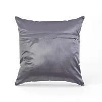 WEAVERLY Diamond Barfi Pattern Velvet Cushion Covers 16 x 16 Inch GREY Color with Zipper Pack of 5-thumb2