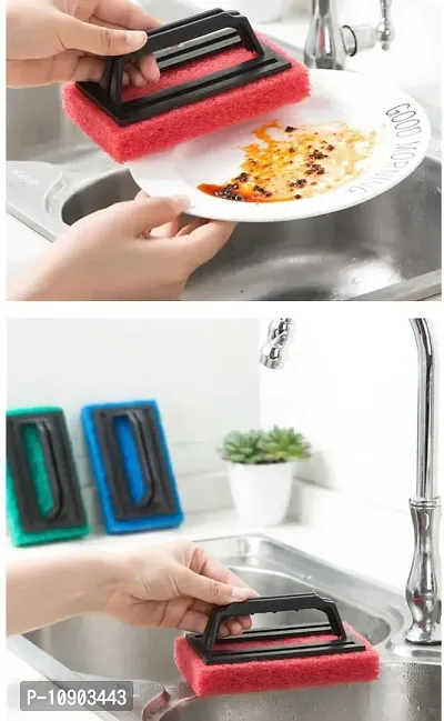 Sturdy Heavy Duty Kitchen Srubber For Dish and Multipurpose Uses Pack Of 4-thumb3