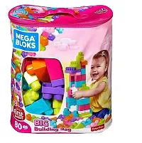 Stylish Fancy Trendy Great Mega Blocks 60 Pcs, Bag Packing, Best Gift Toy, Block Game For Kids And Children-thumb1