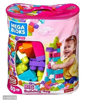 Stylish Fancy Trendy Super Mega Blocks 60 Pcs, Bag Packing, Best Gift Toy, Block Game For Kids And Children-thumb0