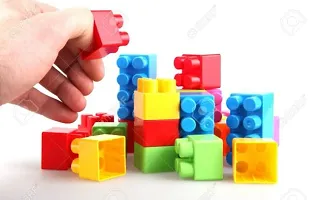 Stylish Fancy Trendy Lush Small Blocks 55 Pcs, Bag Packing, Best Gift Toy, Block Game For Kids-thumb2