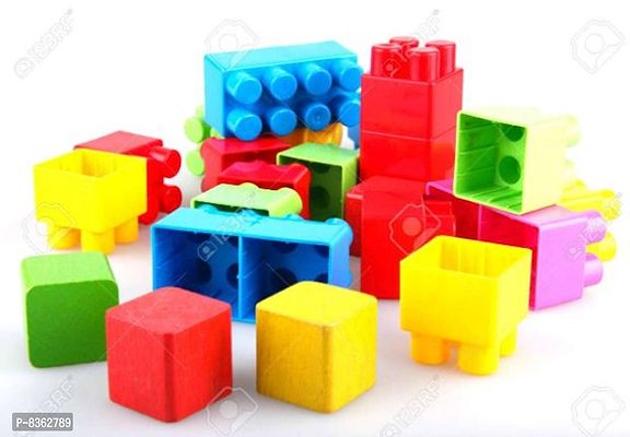 Stylish Fancy Trendy Fantastic Small Blocks 55 Pcs, Bag Packing, Best Gift Toy, Block Game For Kids And Children-thumb0