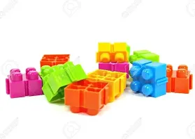 Stylish Fancy Trendy Lush Small Blocks 55 Pcs, Bag Packing, Best Gift Toy, Block Game For Kids And Children-thumb1