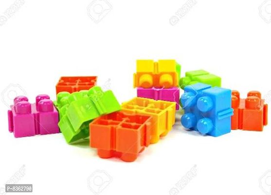 Stylish Fancy Trendy Lush Small Blocks 55 Pcs, Bag Packing, Best Gift Toy, Block Game For Kids And Children-thumb2
