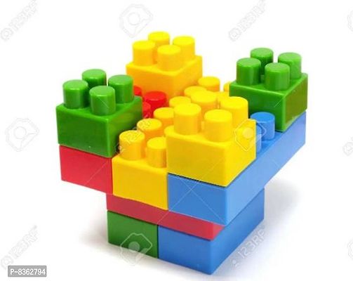 Stylish Fancy Trendy Amazing Small Blocks 55 Pcs, Bag Packing, Best Gift Toy, Block Game For Kids And Children-thumb0
