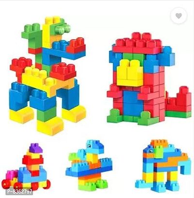 Stylish Fancy Trendy Top Small Blocks 55 Pcs, Bag Packing, Best Gift Toy, Block Game For Kids And Children-thumb3