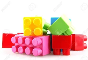 Stylish Fancy Trendy Top Small Blocks 55 Pcs, Bag Packing, Best Gift Toy, Block Game For Kids And Children-thumb1