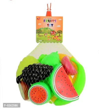 Stylish Fancy Trendy Set Of 15 Kitchen Fruit Set ,Realistic Play Toy Set, Toys For Educational Plastic Material Pretend Play Sets-thumb0
