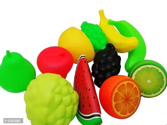 Stylish Fancy Trendy Set Of 11 Kitchen Fruit Set , Best Realistic Play Toy Set,Toys For Educational Plastic Material
