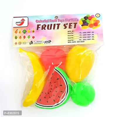 Stylish Fancy Trendy Set Of 5 Best Kitchen Fruit Realistic Play Toy Set, Toys For Educational Plastic Material-thumb0